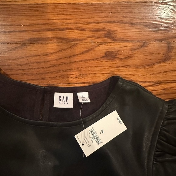 NWT Gap Kids Black Leather Dress Size Large - Picture 3 of 8